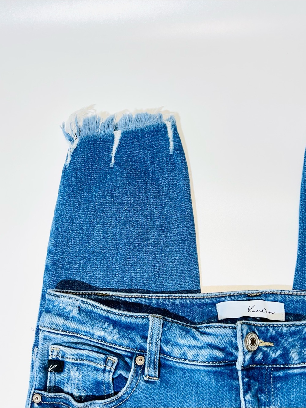 KanCan jeans High Rise Ankle Skinny jeans crop stretchy women size 31 - Picture 5 of 9